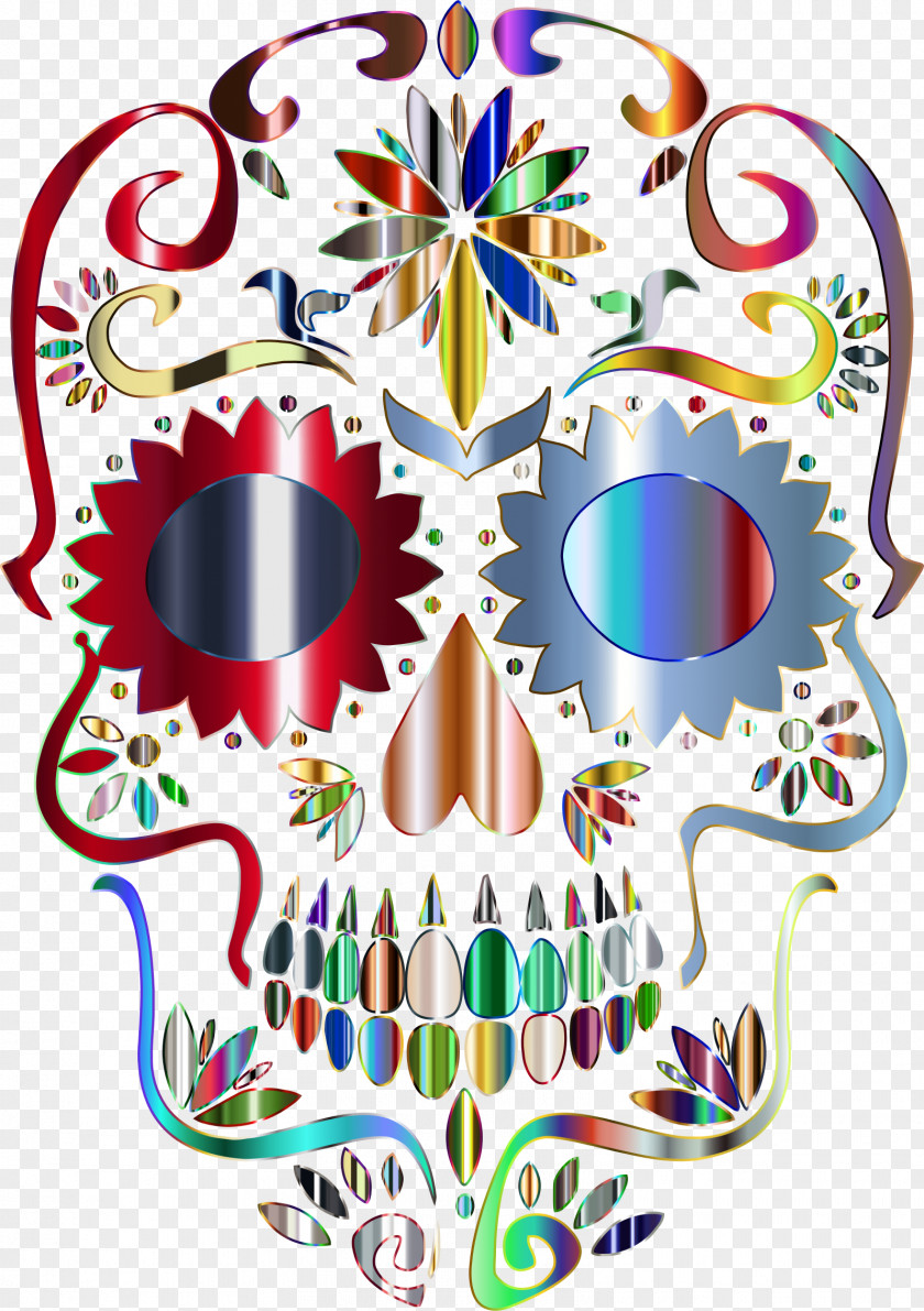 Sugar Calavera Skull Desktop Wallpaper Clip Art PNG