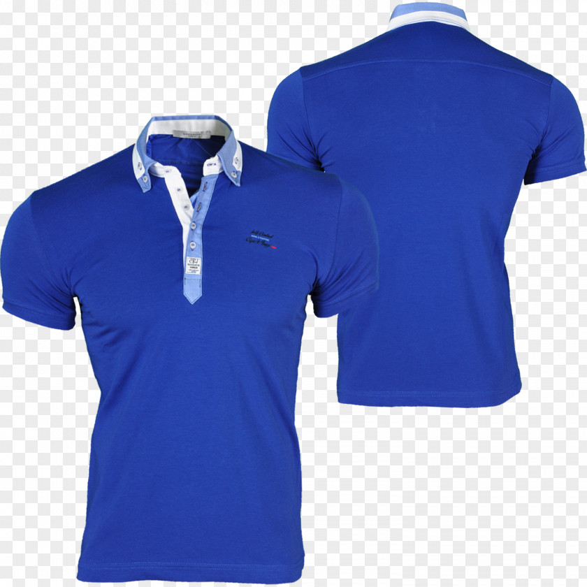 T-shirt Polo Shirt Blue Clothing PNG