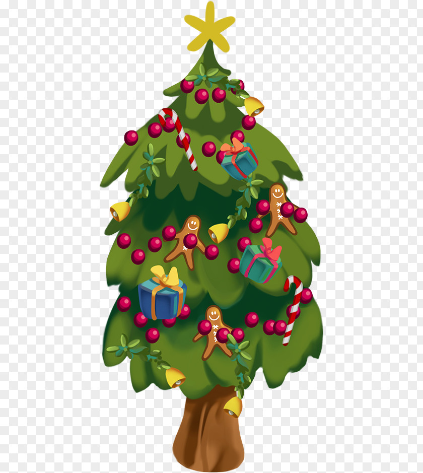 Color Christmas Tree Ornament PNG