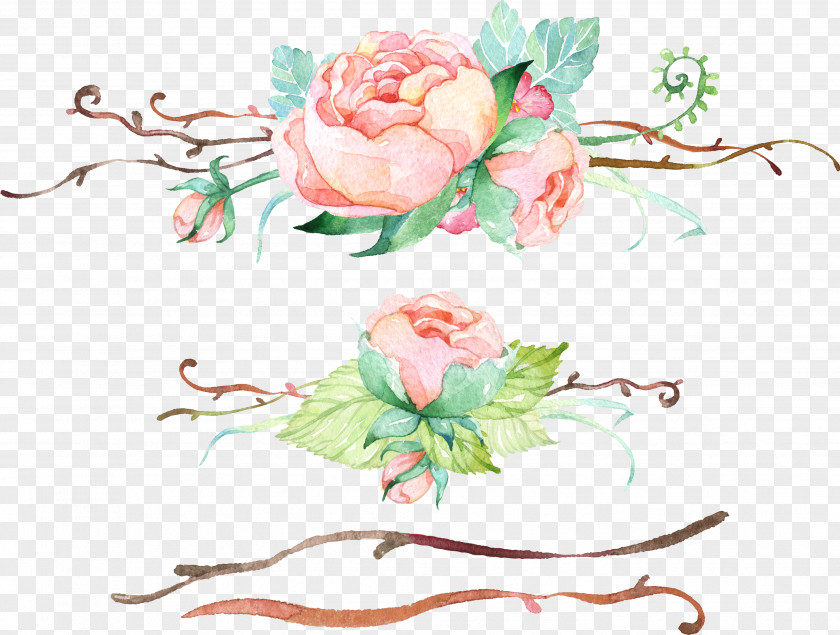 Flower Garden Roses Floral Design Pink Clip Art PNG