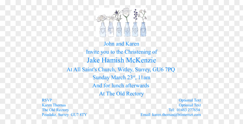 Invitation Blue Wedding Baby Announcement Childbirth PNG