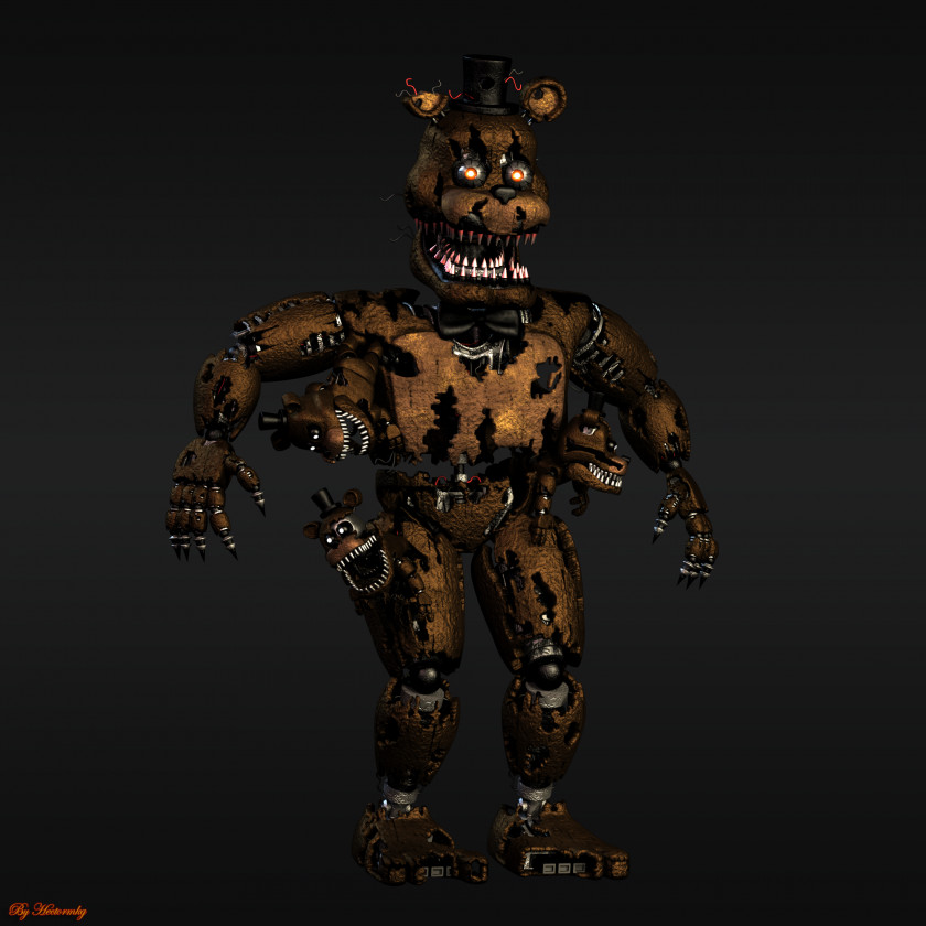 Nightmare Foxy Five Nights At Freddy's 4 3 2 PNG