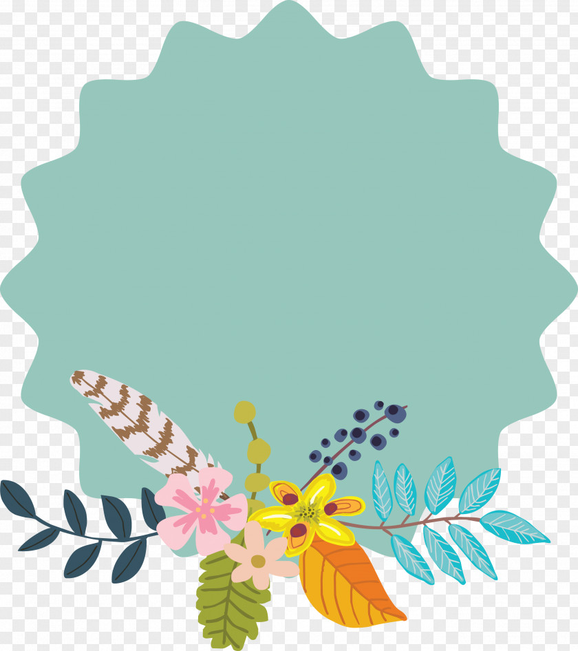 Round Blue Floral Decorations Tab Bar Paper Flower Pink PNG