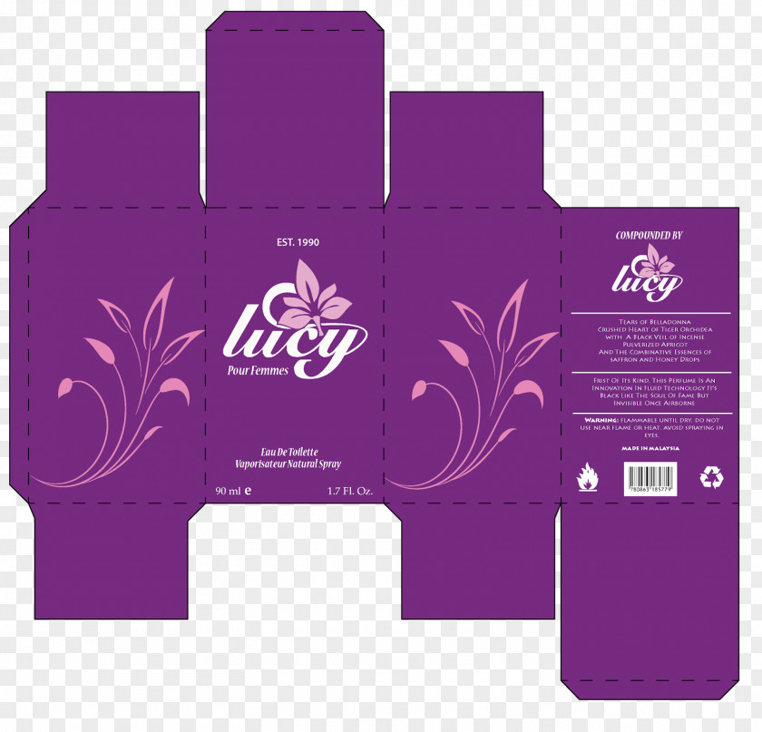Box Design Paper Packaging And Labeling Decorative Perfume PNG