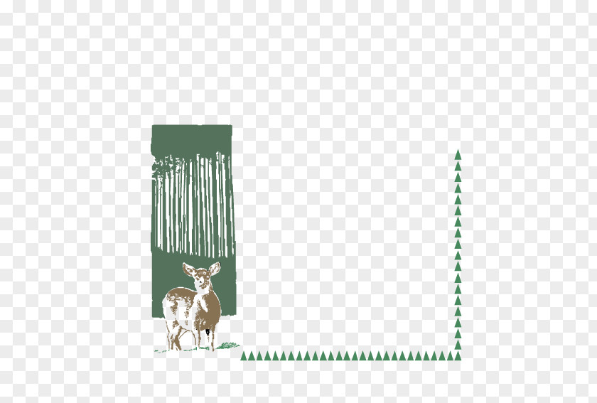 Forest Deer Illustration PNG