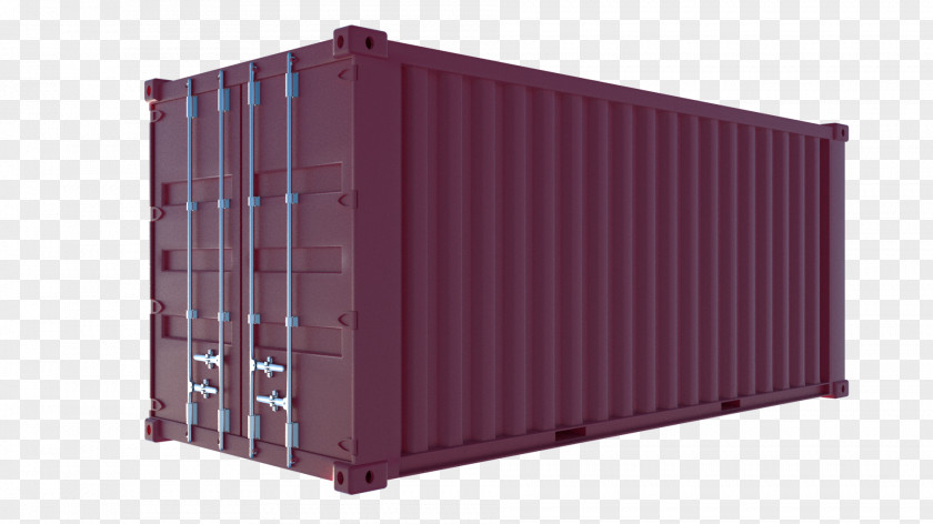 Shipping Containers Intermodal Container Purple Freight Transport PNG