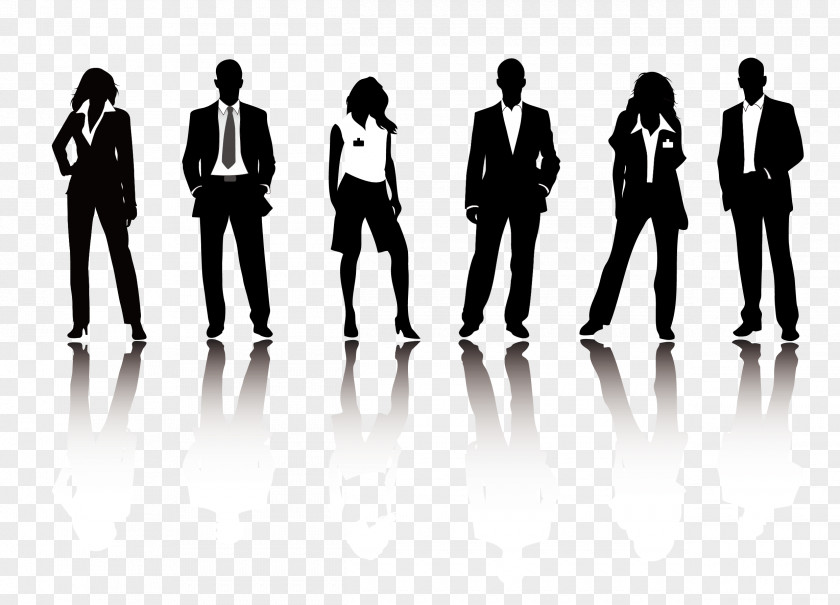 Business People Silhouettes Businessperson Illustration PNG