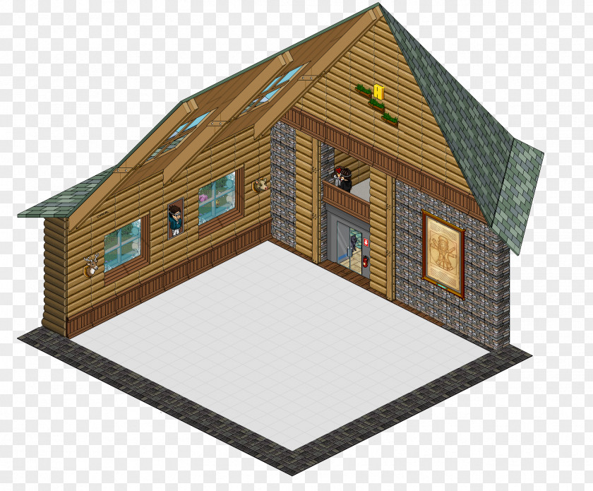 House Habbo Room Hall Roof PNG