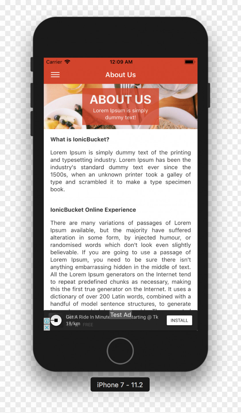 Restaurant Menu App Food Template Cafe PNG