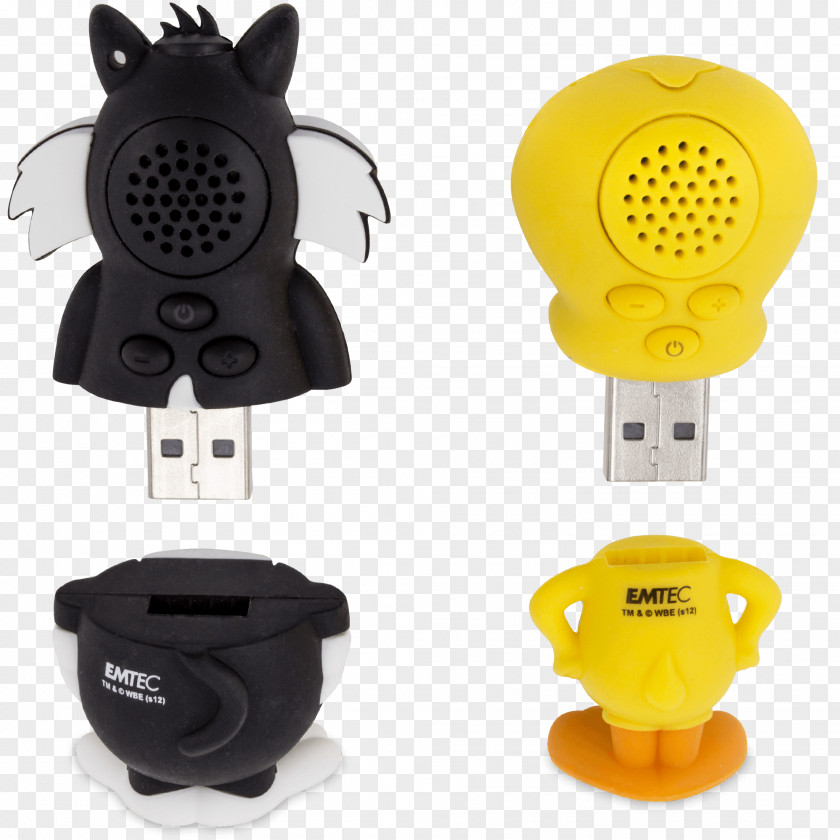 Cat Power Sun MP3 Players EMTEC Looney Tunes Sylvester USB Flash Drives Emtec Flinstones 3D 2.0 (8GB) Drive (Dino) PNG