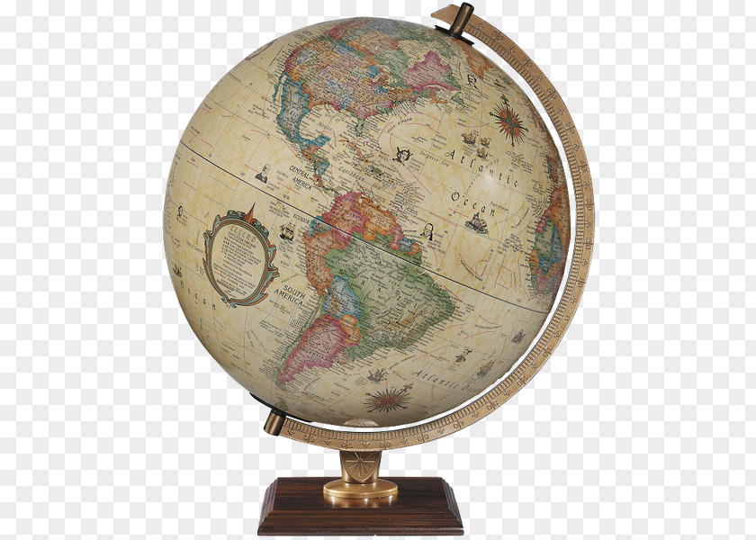 Globe Hunt–Lenox Replogle World Map PNG