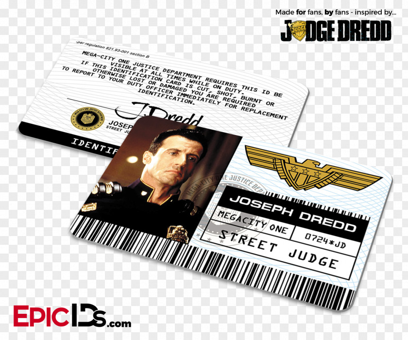 Judge Dredd Mega-City One Film Epic IDs PNG