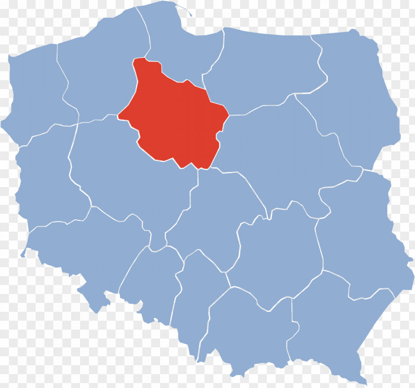 Map Bydgoszcz Voivodeship Vector PNG