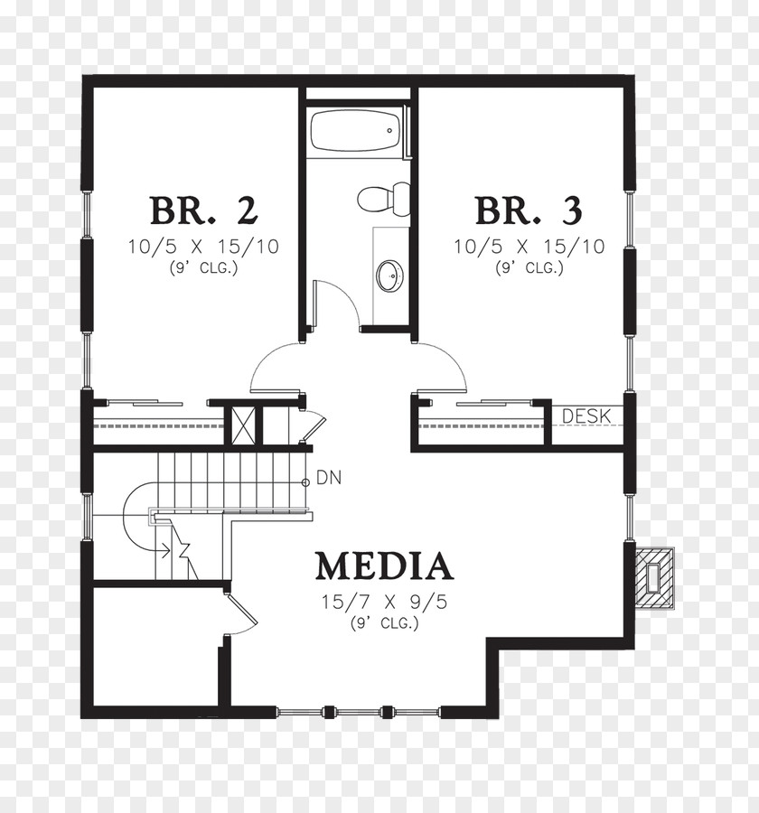 A Roommate On The Upper Floor House Plan Concrete Slab PNG