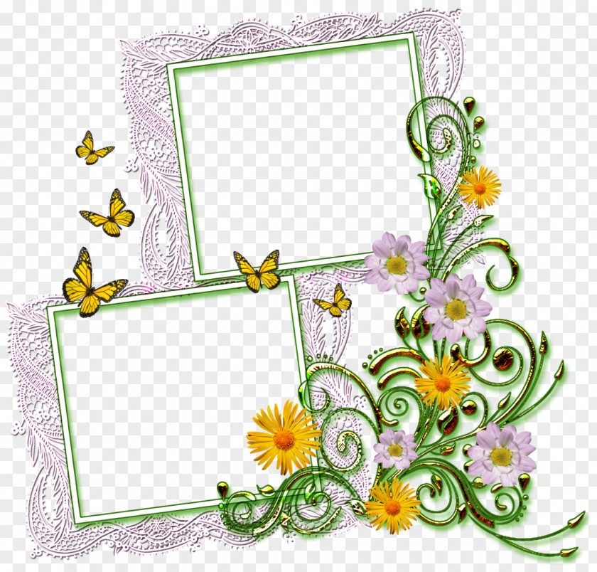 Picture Frames Floral Design Image Centerblog PNG