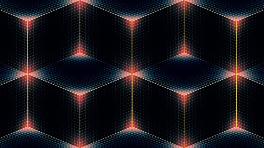 3d Desktop Wallpaper Cube Geometry Abstraction PNG