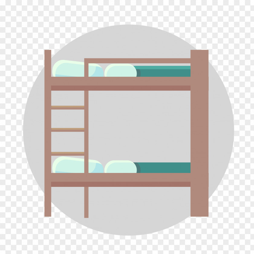 Bed Bedroom Bunk Shelf Table PNG