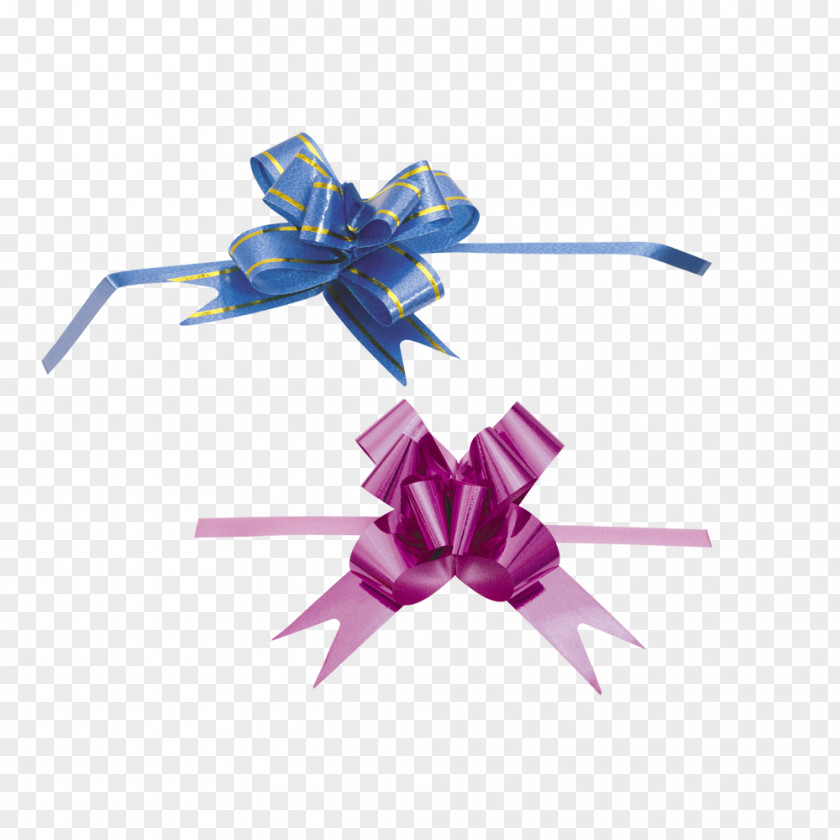 Blue Butterfly Purple Bow Ribbon Violet PNG