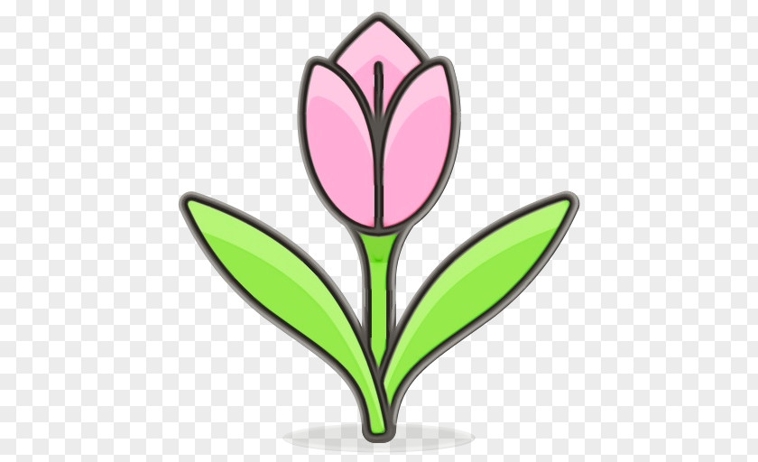 Cut Flowers Pedicel Pink Flower Cartoon PNG