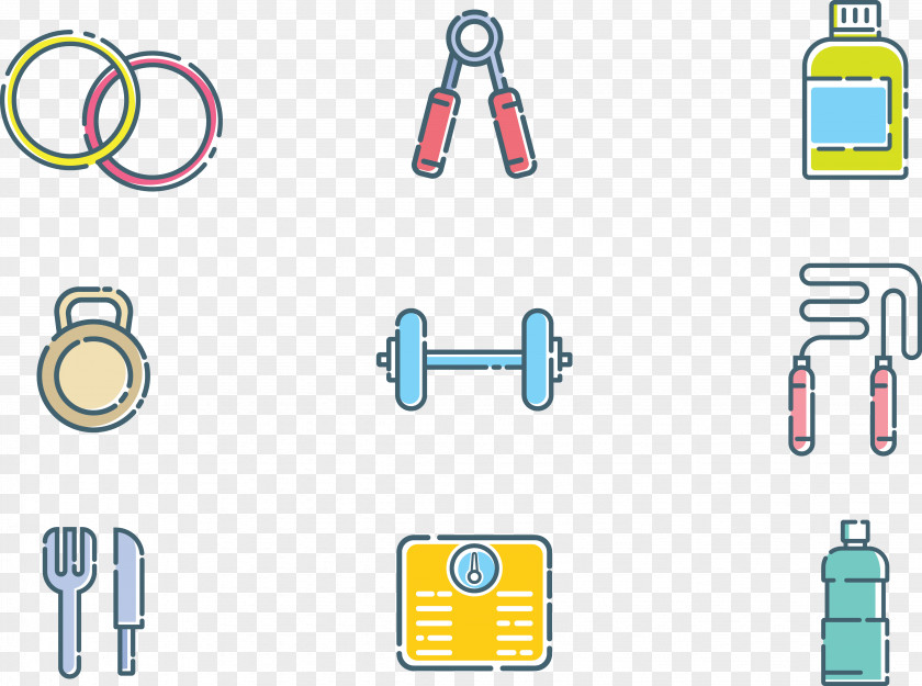 Fitness Equipment Graphic Design Adobe Illustrator PNG