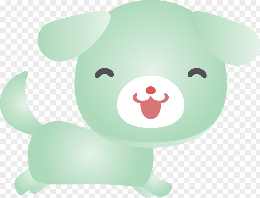 Cartoon Green Snout Animation PNG