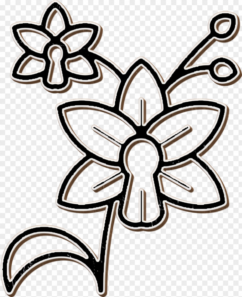 Detailed Flowers Icon Flower Orchid PNG