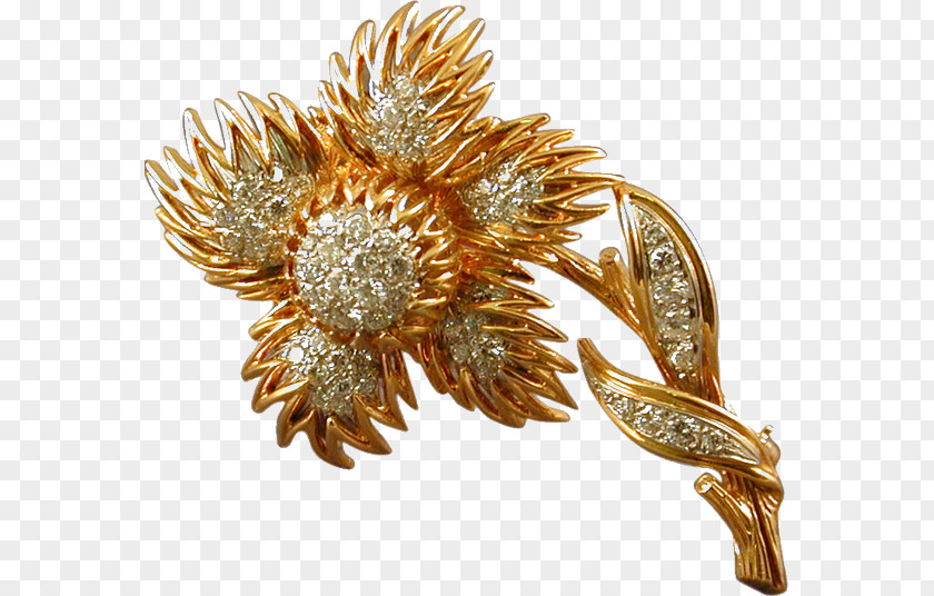 Jewellery Brooch Van Cleef & Arpels Diamond Gold PNG