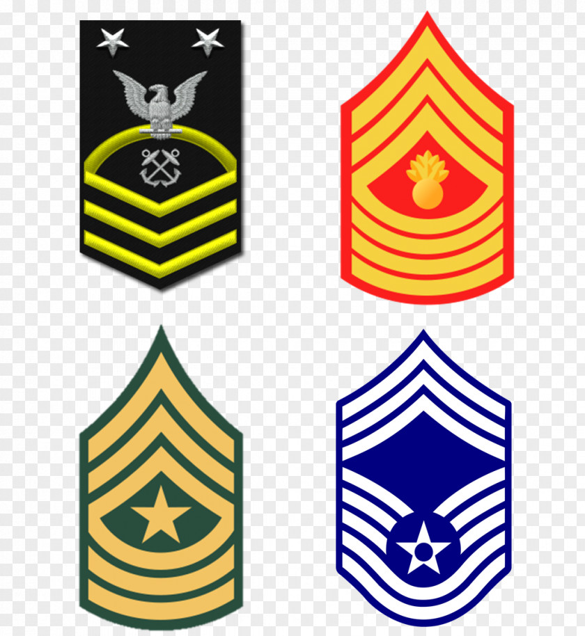Military United States Army Enlisted Rank Insignia Sergeant Major First PNG