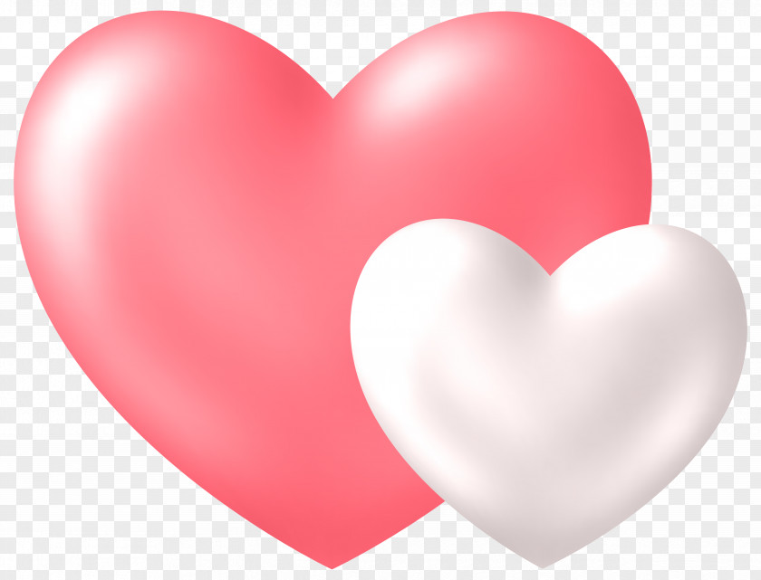 Two Hearts Transparent Clip Art Image PNG