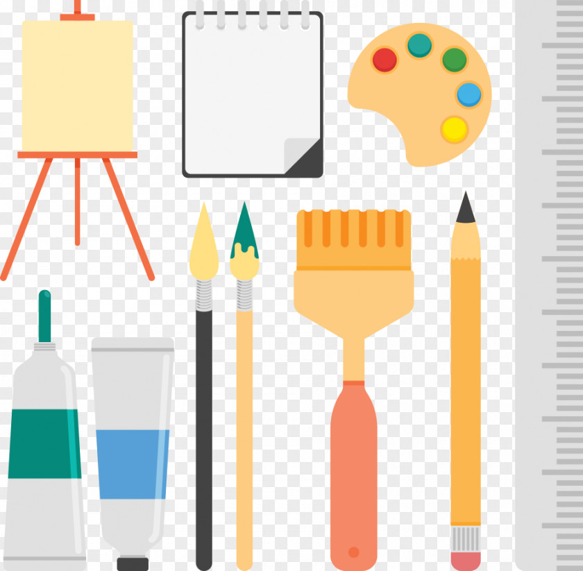 Vector Drawing Tools Painting Cubism PNG