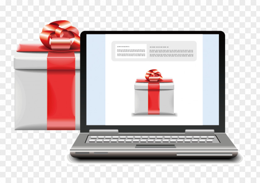 Vector Gift Computer Shopping Money Service PNG