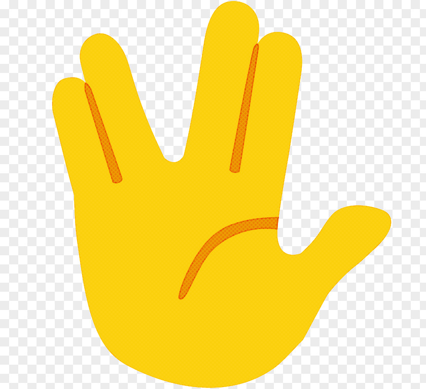 V Sign Thumbs Signal Yellow Finger Hand Line Gesture PNG