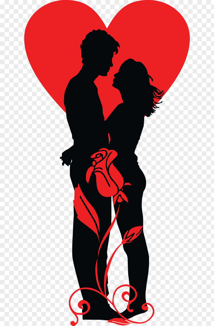 Valentine's Day Drawing Silhouette Heart Clip Art PNG