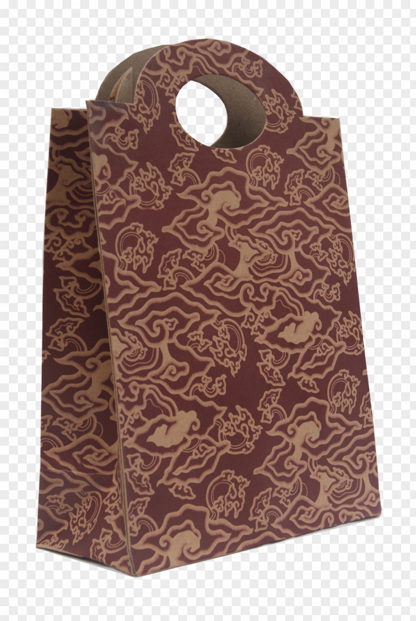 Batik Motif Handbag PNG