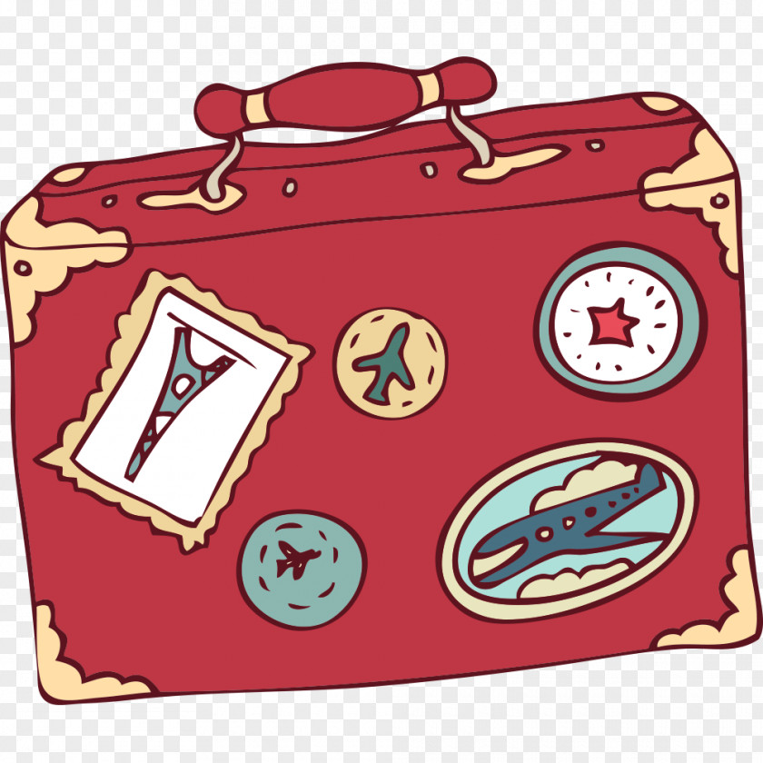 Cartoon Suitcase Travel Animation PNG