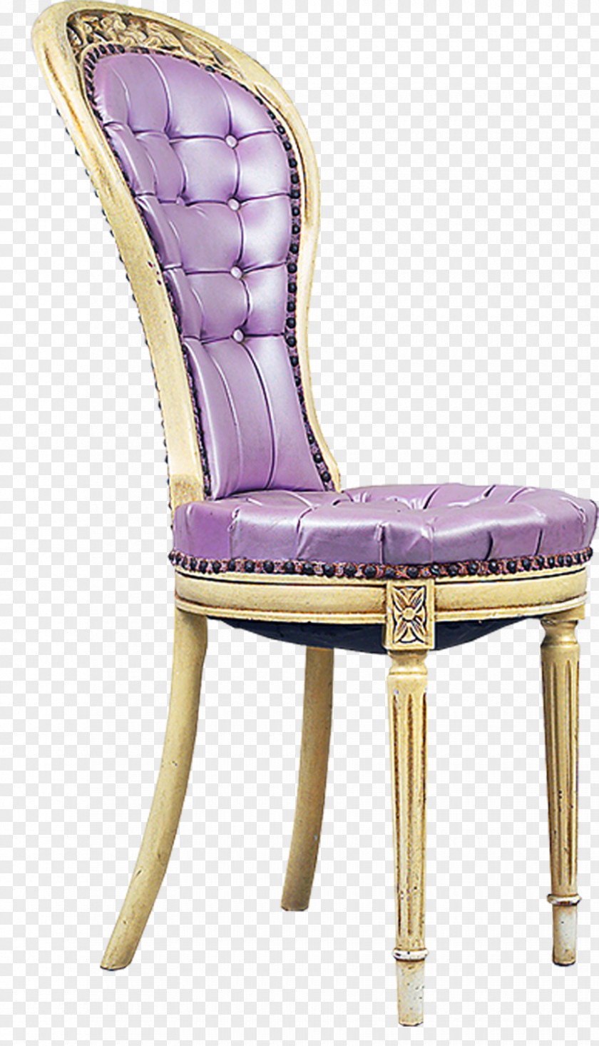 Chair Seat Purple Material Free To Pull Furniture Fauteuil PNG