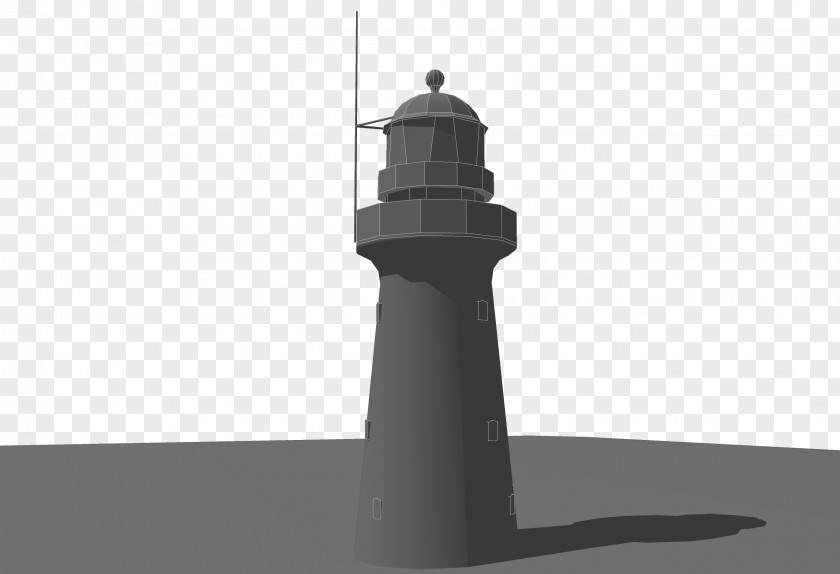 Lighthouse Bustard Head Light Low Poly 3D Computer Graphics PNG