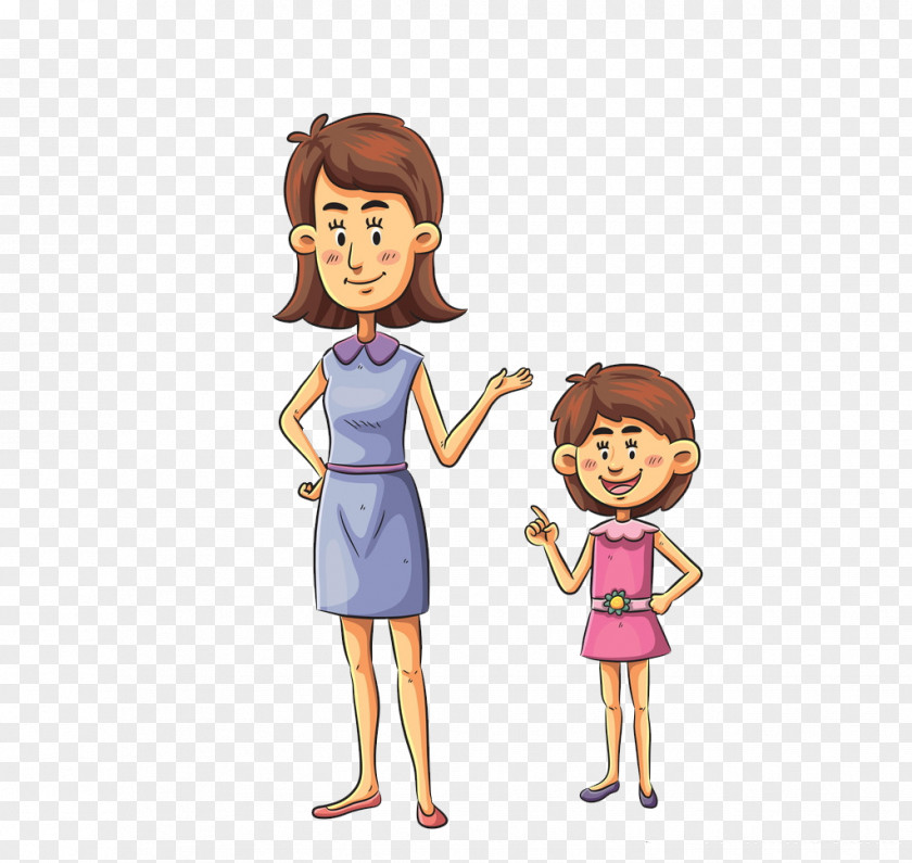Mother Happy Family Cartoon Royalty-free Illustration PNG