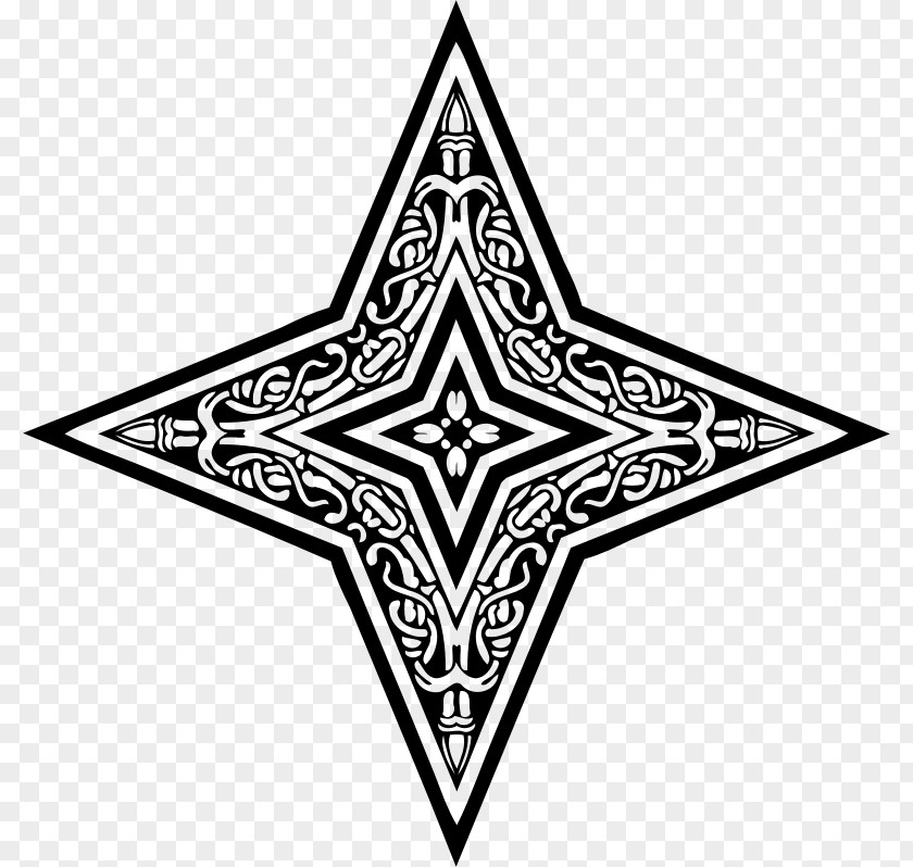 Ornamental Drawing Star Clip Art PNG