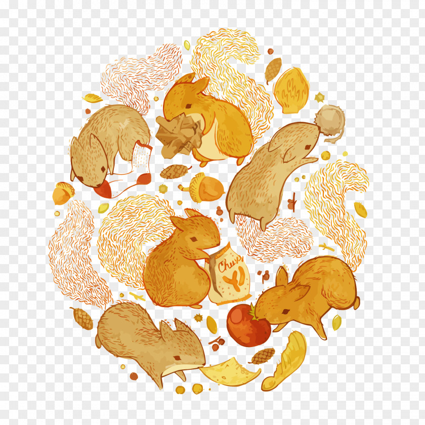 Vector Many Squirrels Book Illustration Childrens Literature Illustrator Drawing PNG