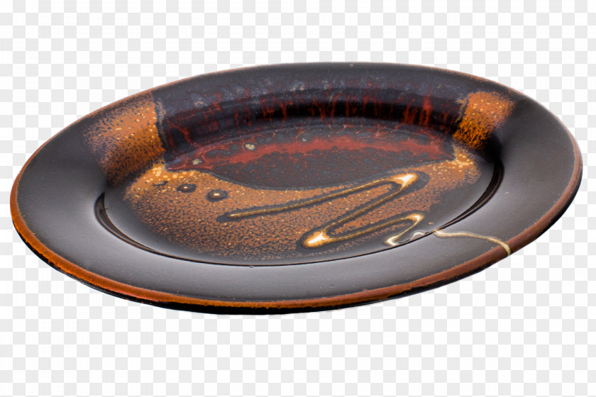 Dark-red Enameled Pottery Teapot Ashtray Bowl PNG