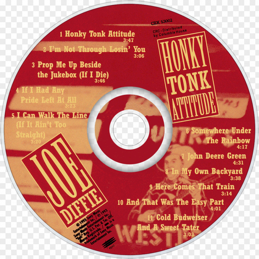 Honky Tonk Compact Disc Attitude Honky-tonk Sony Import PNG