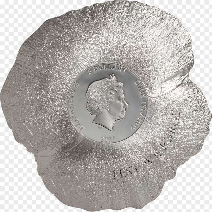 Coin Silver Remembrance Poppy PNG