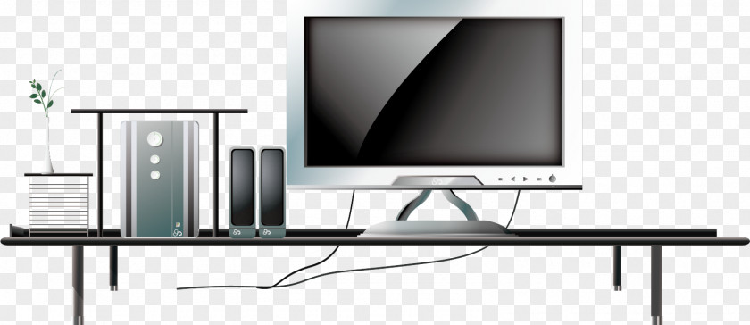 Creative Home TV Computer Monitor Television Cartoon PNG