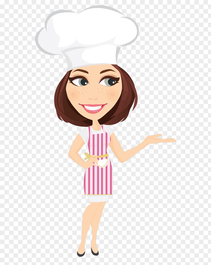 Female Chef Bakery Chocolate Cake Food PNG