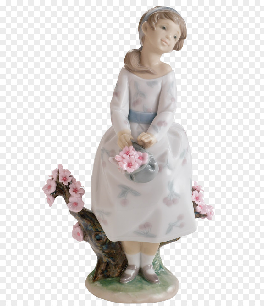 Garden Statue Lladró Porcelain Lladro From Spain Montinas Figurine Pottery PNG