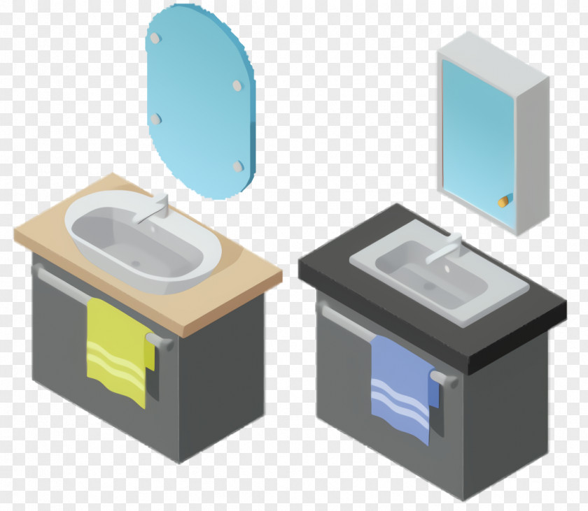 Rectangle Plastic Bathroom Cartoon PNG