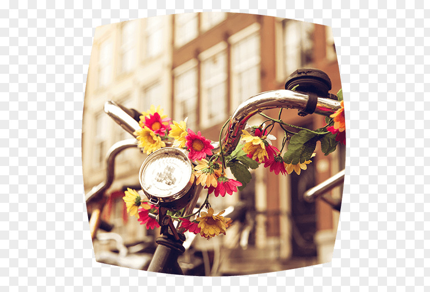 Bicycle Floral Design Bell Stock Photography Royalty-free PNG
