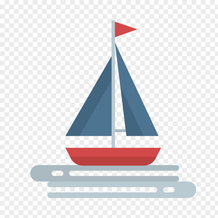 Blue Sailing Ship Euclidean Vector PNG