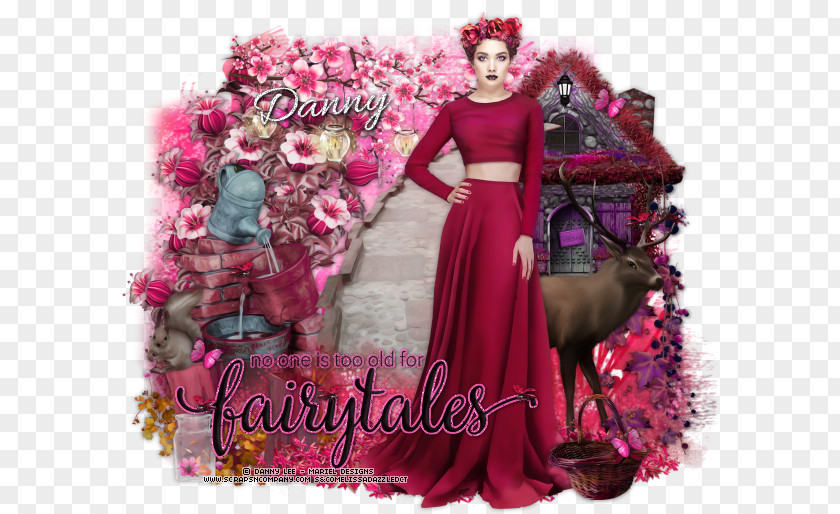 FairyTales Pink M Gown Costume Design RTV PNG